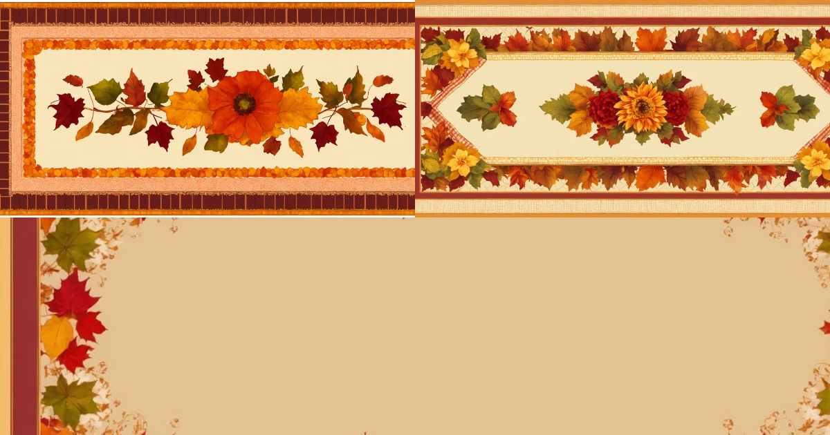 Lexica - ILLUSTRATE a rectangle tablecloth with an oblong center panel ...