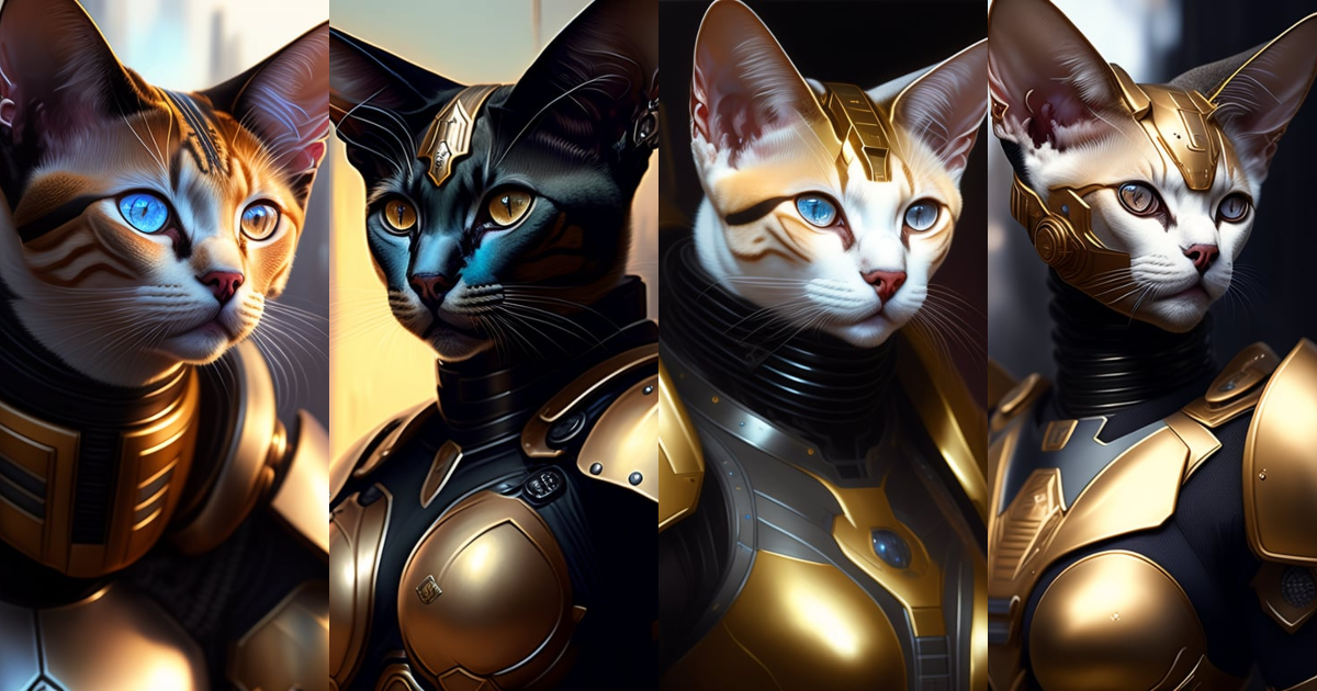 Lexica - A siamese cat as the doomslayer, realistic scifi cyberpunk ...