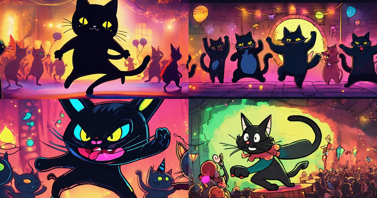 Lexica - The naughty and devilishly imp-like black 2D hand-drawn ...