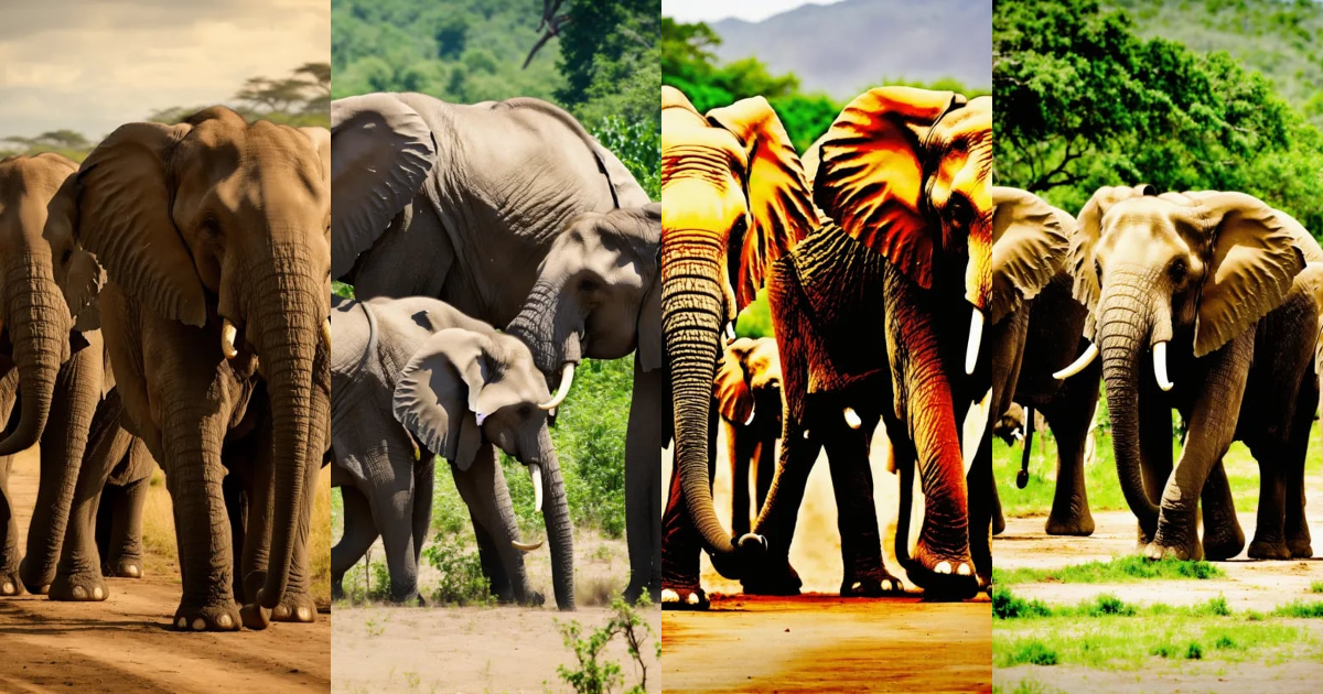 Lexica - Three ELPHANTS with NO tusks that were victims of exploitation ...