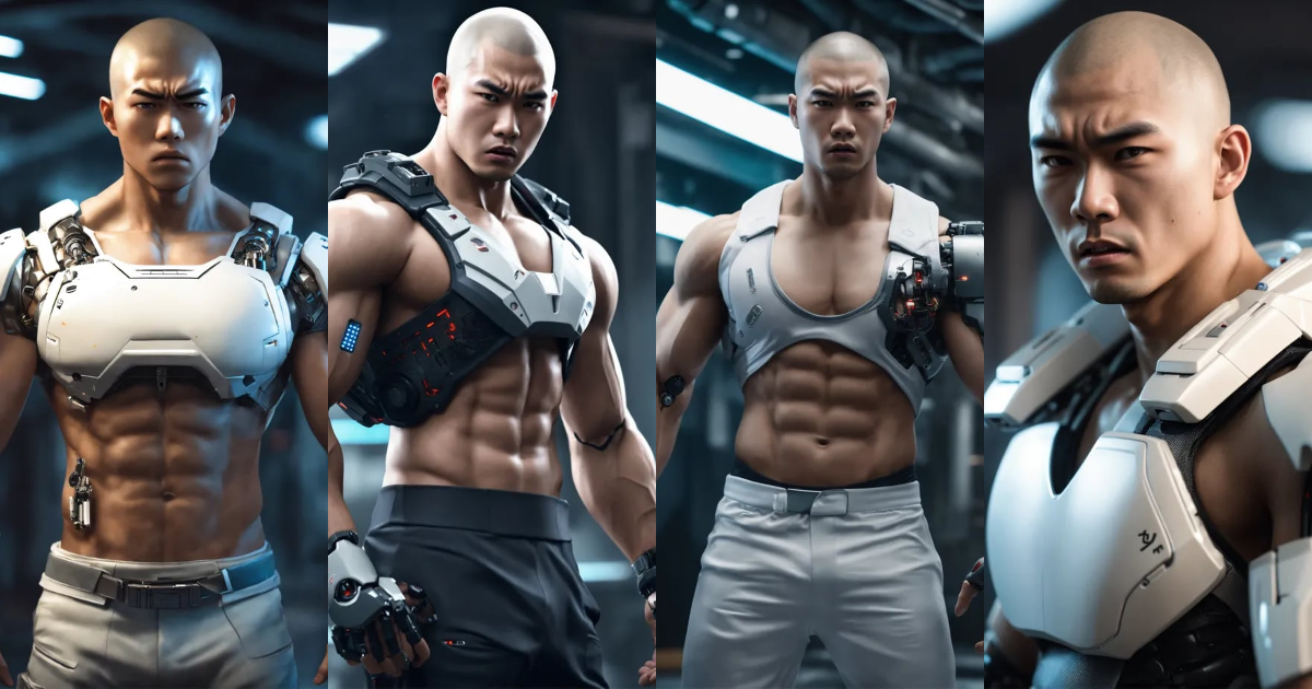 Lexica - A realistic half body photo of an Asian 20-year-old man with a ...