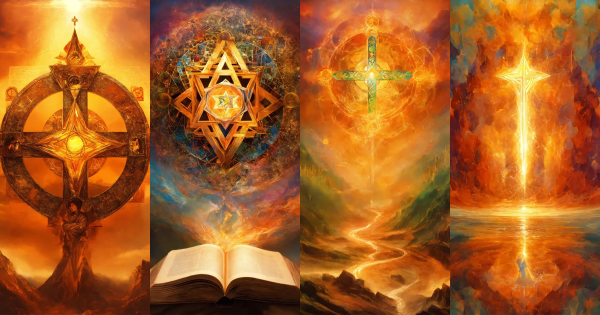 Lexica - Abstract images of the Christian Jewish Creator God.