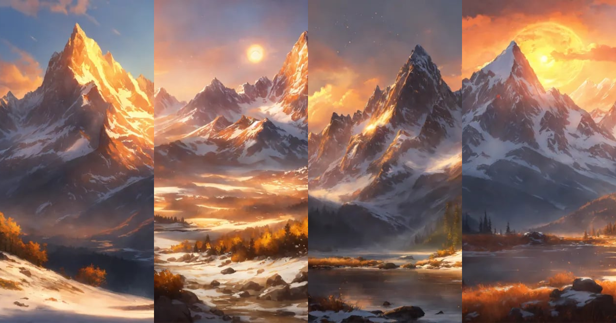 Lexica - Concept art of a rocky mountain range with small patches of ...
