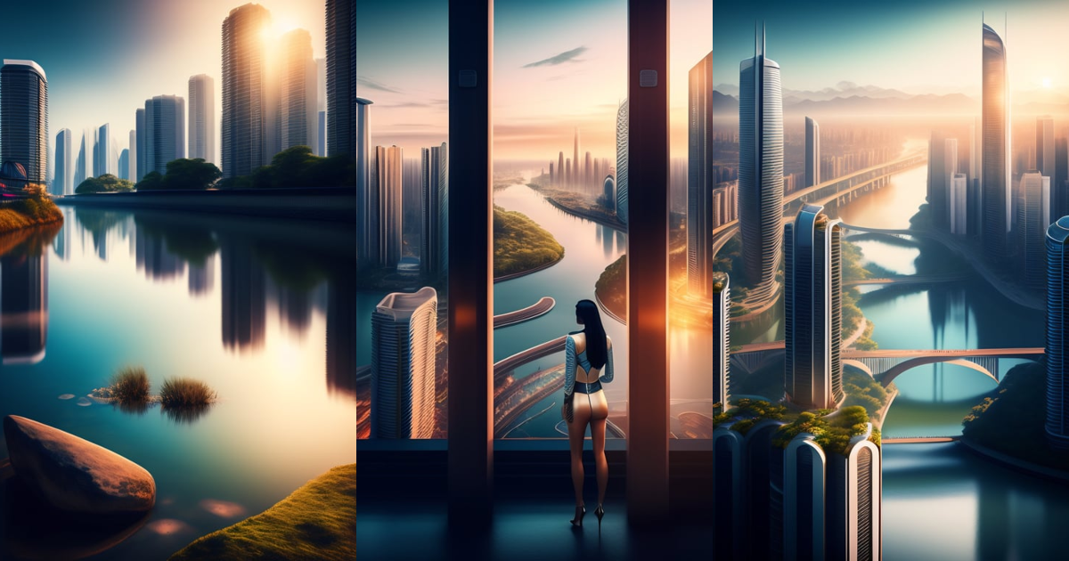 Lexica - Photo of the Vista over a beautiful intricate biomorphic ...
