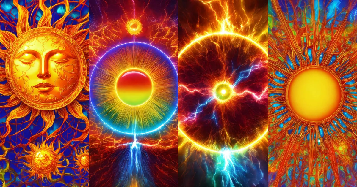 Lexica Electric Sun, discharges, multi colored