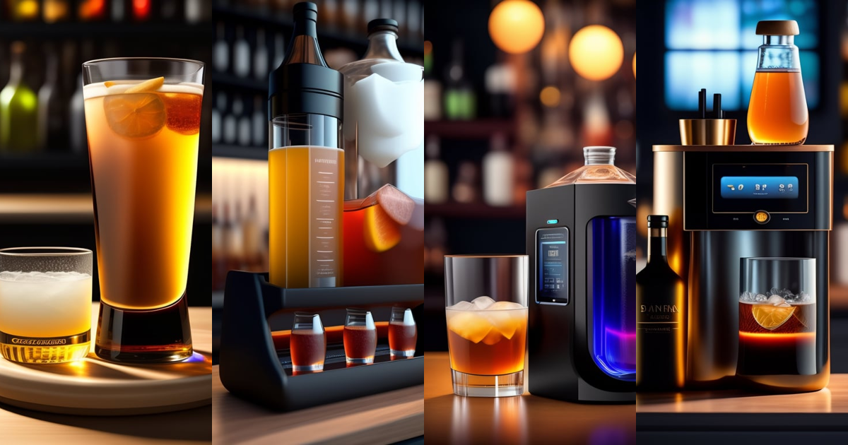 Lexica A smart bartender that includes a touchscreen to control it