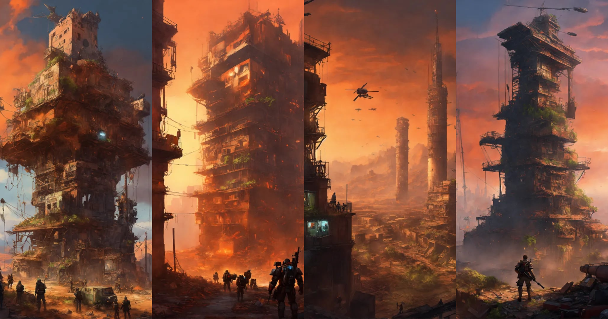 Lexica - Setting A post-apocalyptic cityscape stretches across the ...