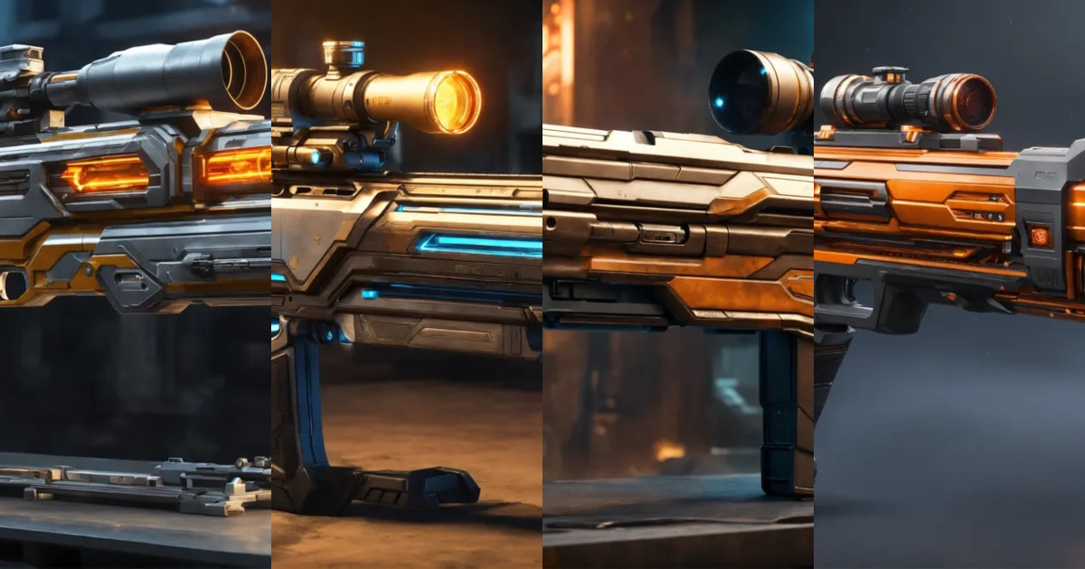 Lexica - Side view of the full image of a sci fi energy rifle, HD ...