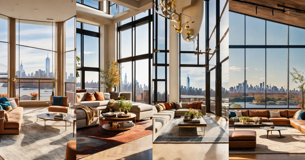 Picture of Lexica - Realistic luxury penthouse apartment in Williamsburg Brooklyn ...