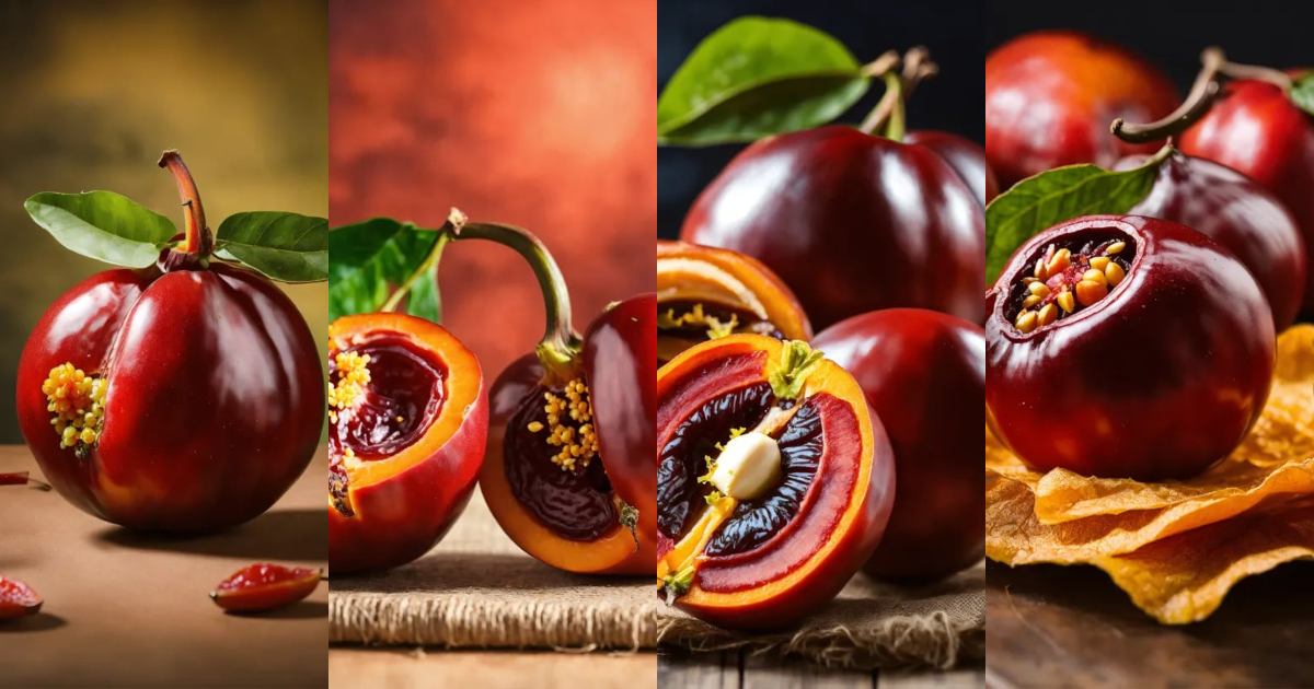 Lexica - Ripe tamarillo fruit in photo studio