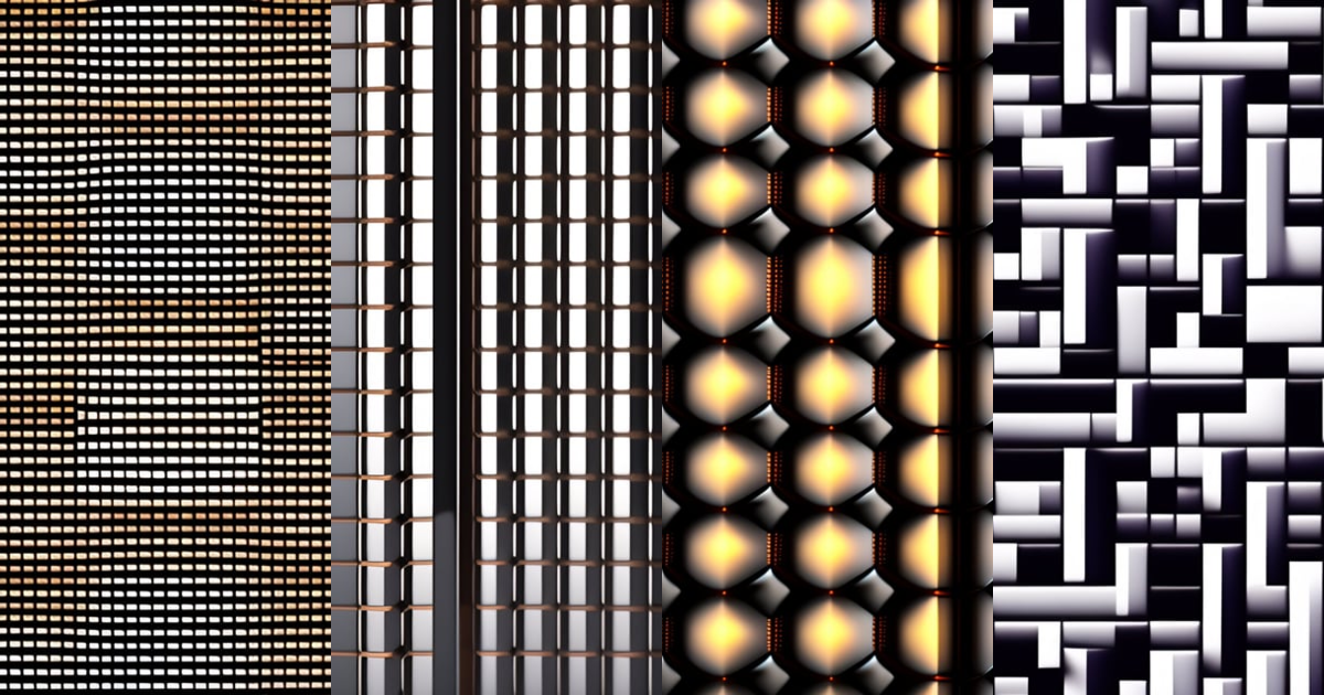 Lexica - 2d grid made up of chrome beads, texture wallpaper, pattern