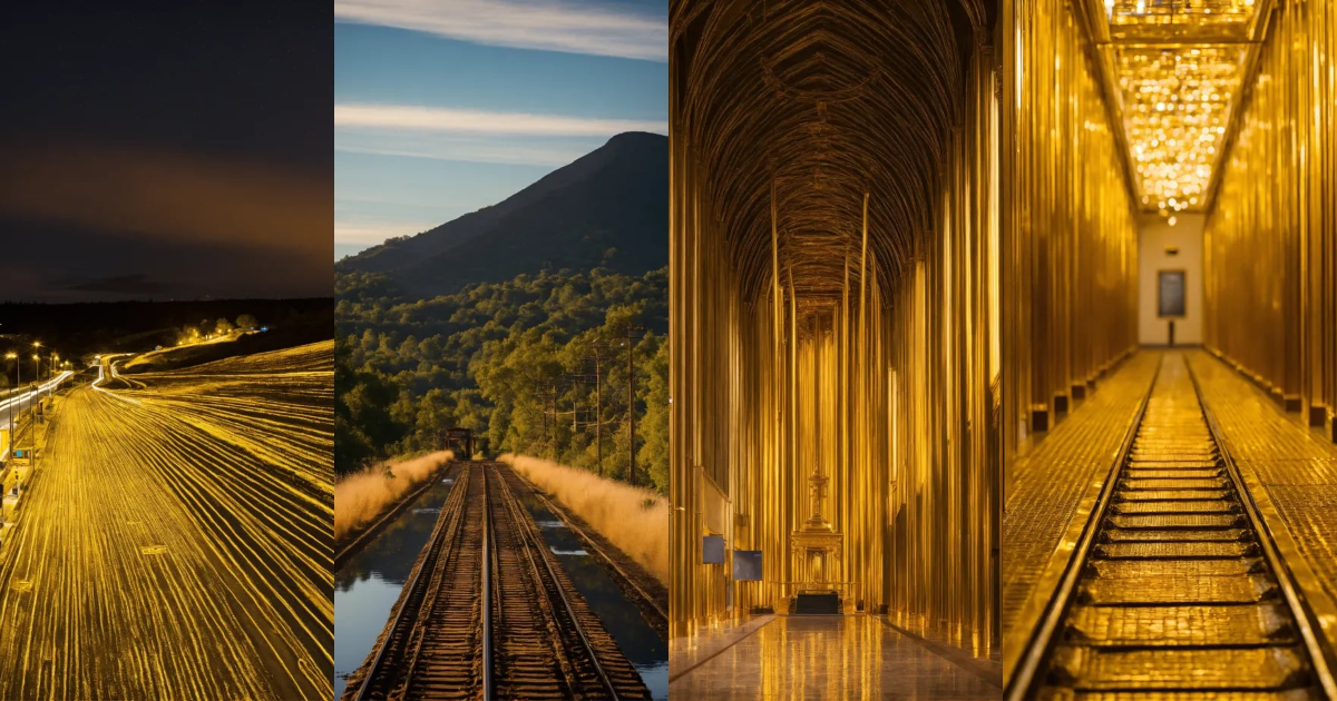 Lexica - A solid gold line