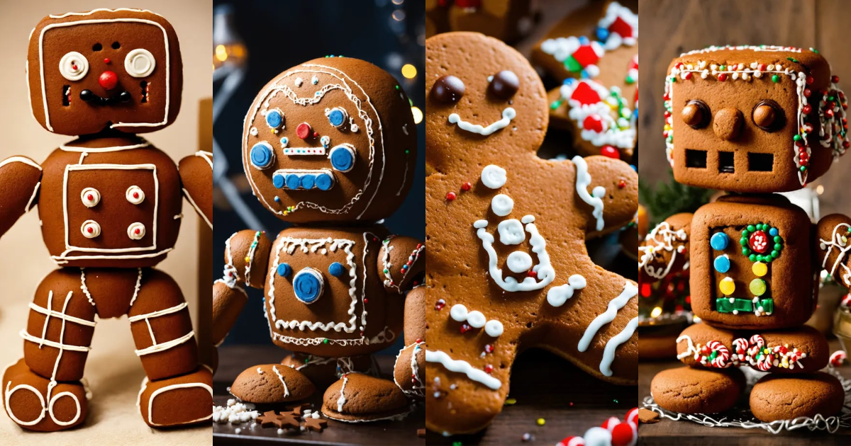 Lexica - Robotic gingerbread man