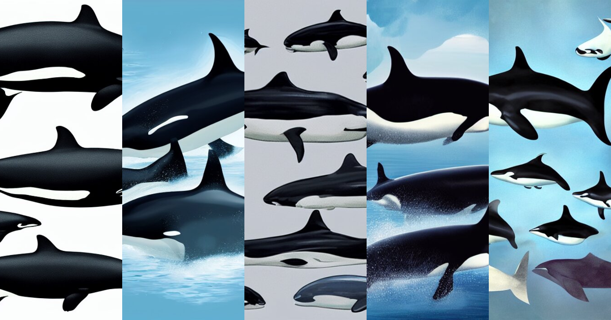 Lexica - Future evolution of Orcas, Concept art, Full shot