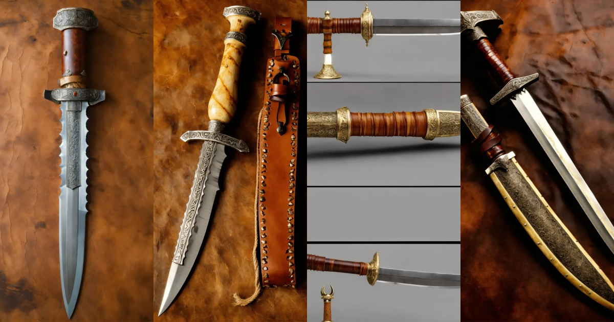Lexica Serrated dirk made out of bone. hilt with weathered leather