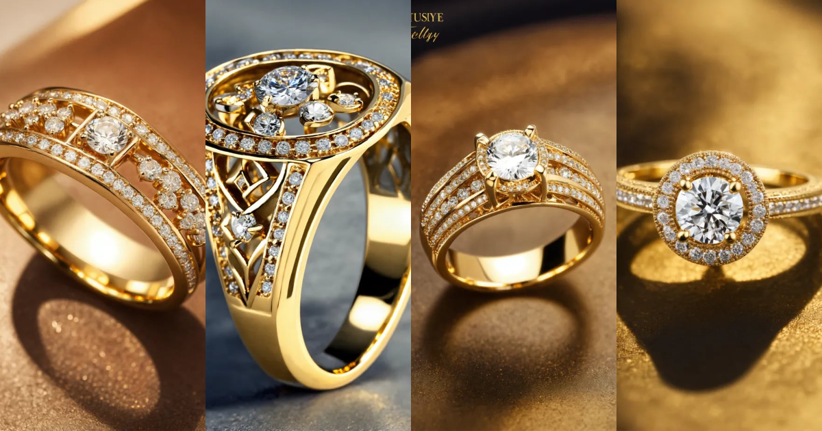 Lexica - Jewellery design, vintage style, Create diamond gold ring with ...