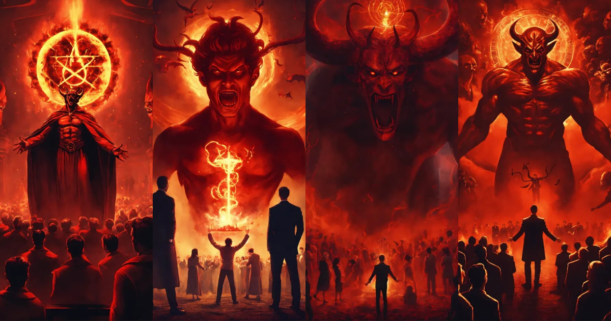 Lexica - Satan hypnotising people with his power. Sinister atmosphere ...