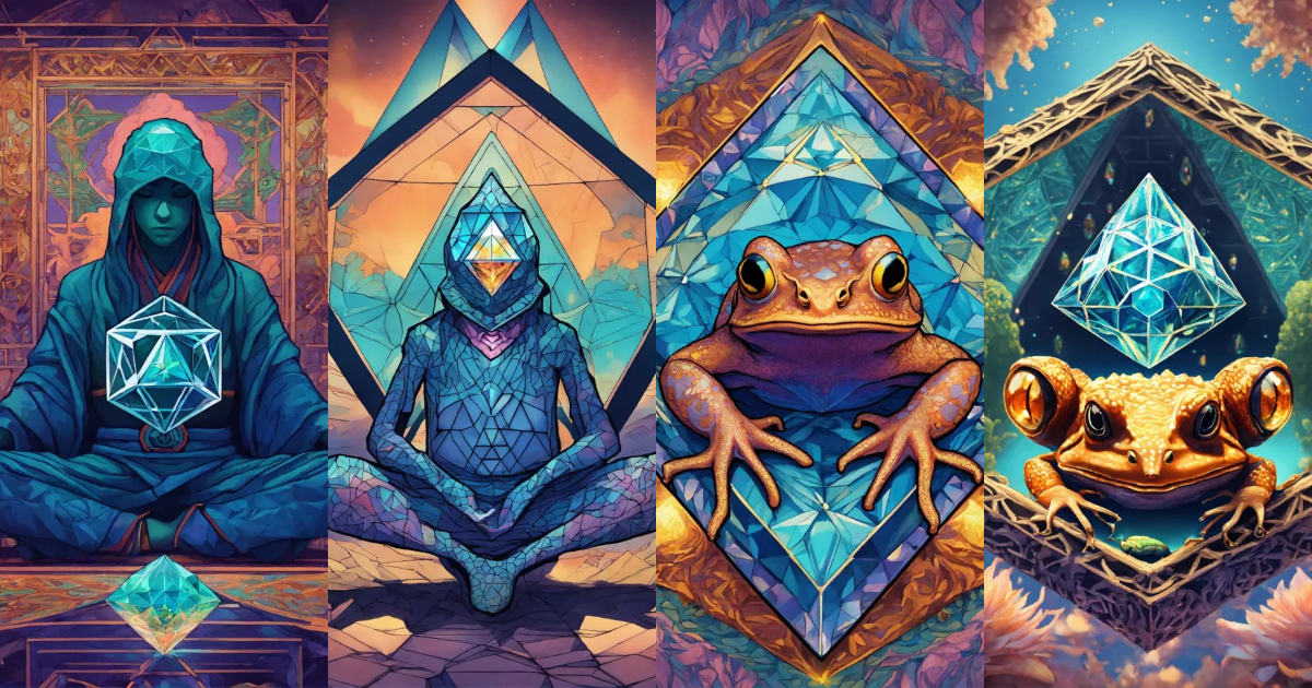 Lexica - Diamond Toad That is Ninja that is meditating in a tesseract ...