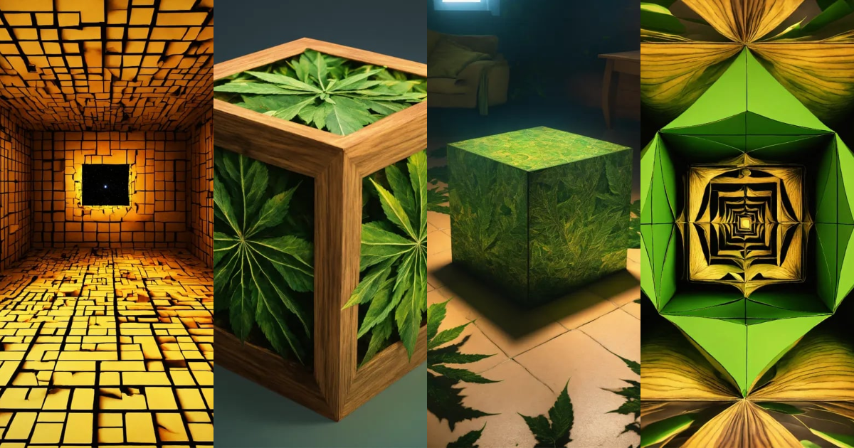 Lexica - A cubemap 3 sides projection texture for a box with optical ...