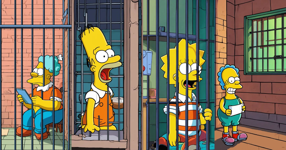 Lexica - A prison cell with a very small window and a grille. Krusty ...