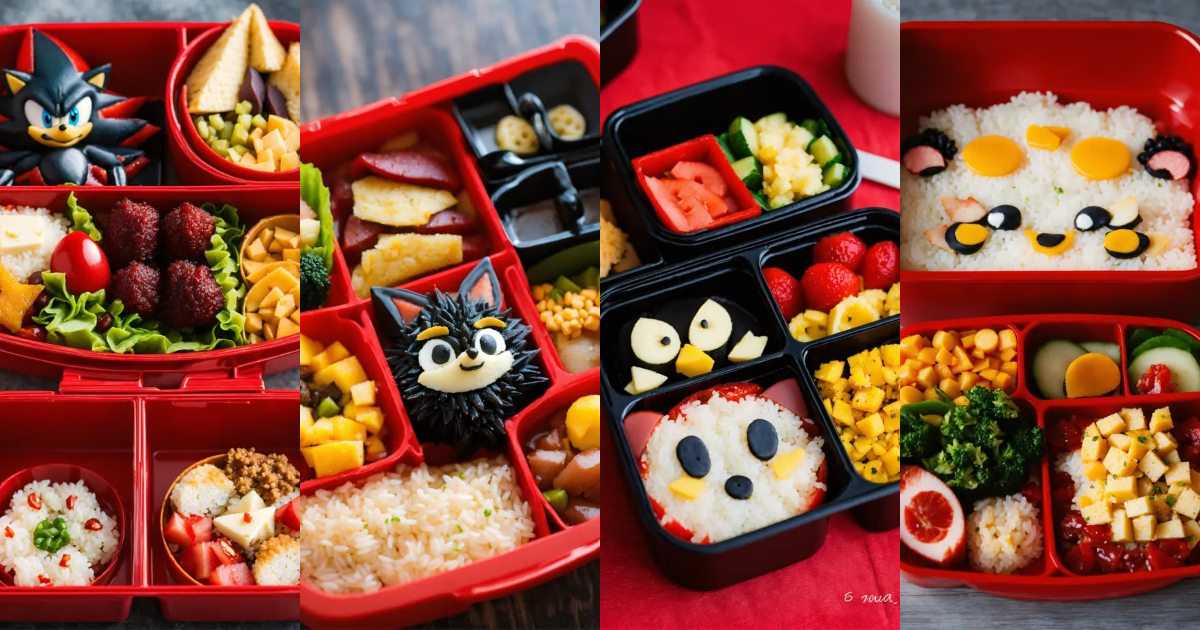 Lexica - Shadow the Hedgehog inspired bento box