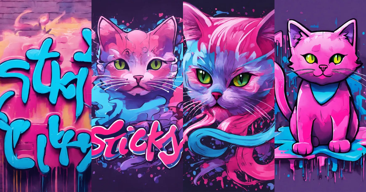 Lexica - Generate a graffiti logo in cursive graffiti art that says ...