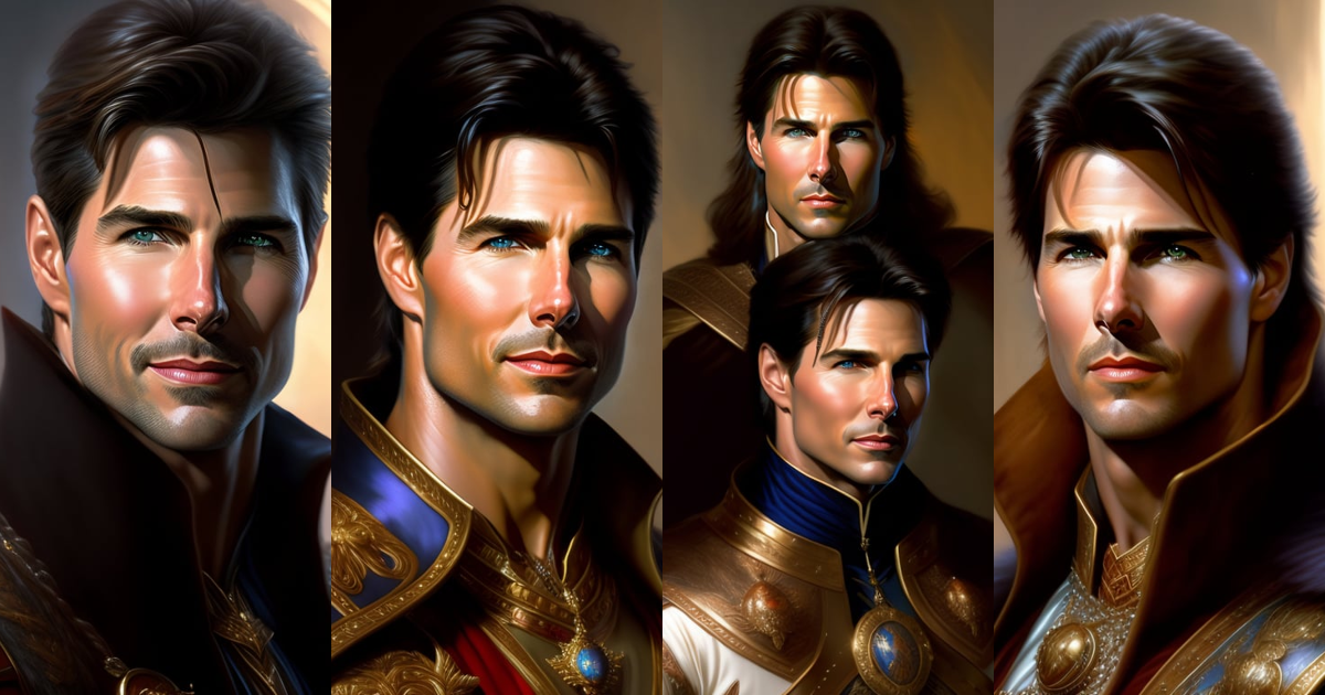 Lexica - Tom Cruise as a fantasy D&D character, portrait art by Donato ...