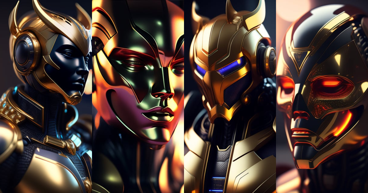 Lexica - The god of Artificial intelligence, simple background, unreal ...