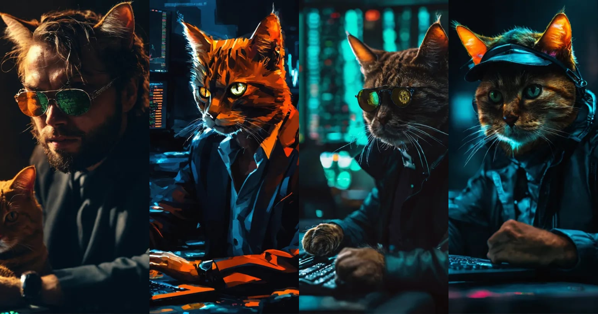 Lexica - Cat man crypto trader