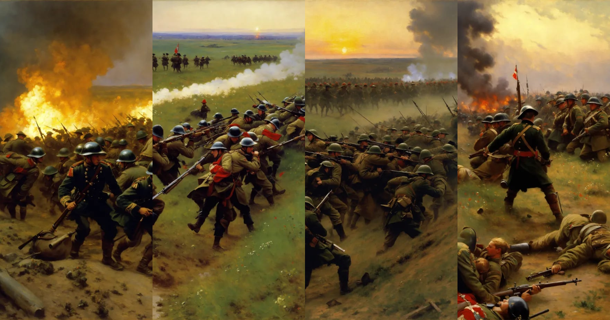 Lexica - Artwork by Ilya Repin Battle of Somme