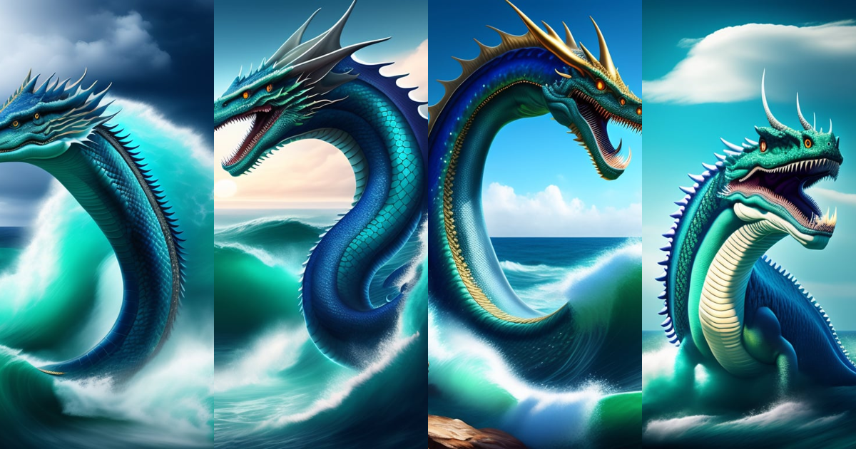 Lexica - A ferocious creature that looks like a giant sea serpent ...
