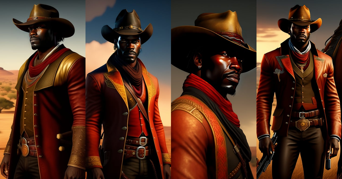 Lexica - African red dead redemption, arthur morgan, portrait