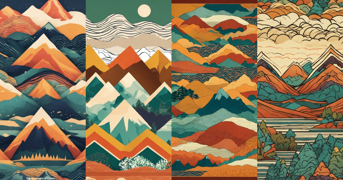 Lexica - Mountain pattern design