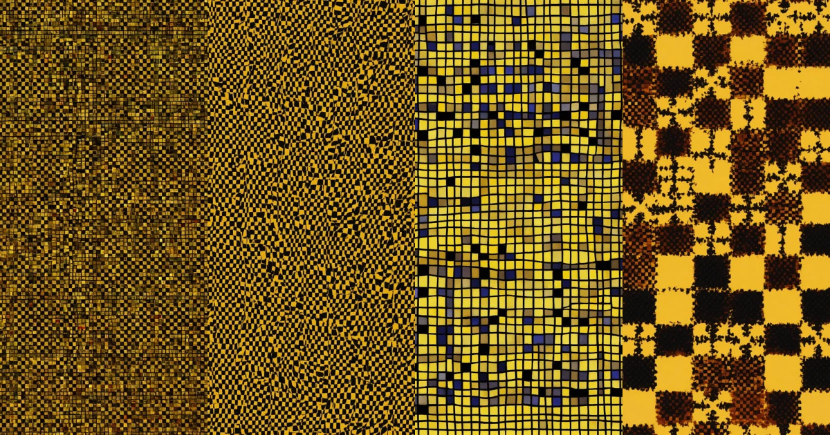 Lexica - Tiny impressionist checkerboard pattern design with gothic ...