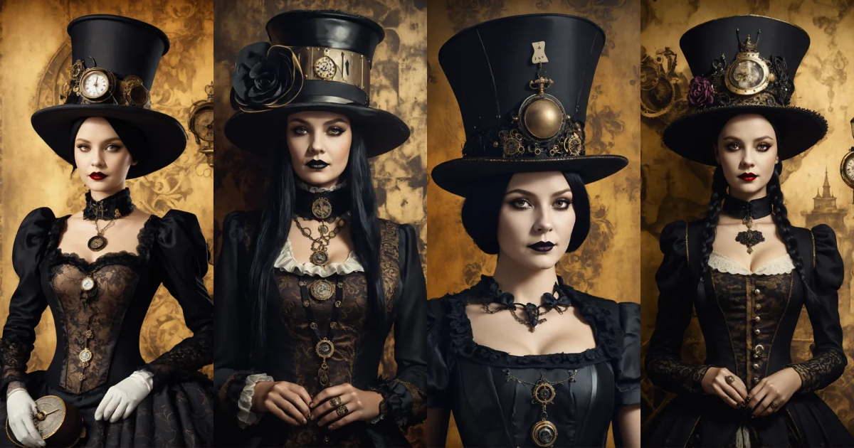 Lexica - Elaborate Gothic Wednesday Addams queen of spades, 40 years ...