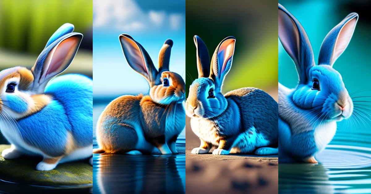 Lexica - Water blue rabbit