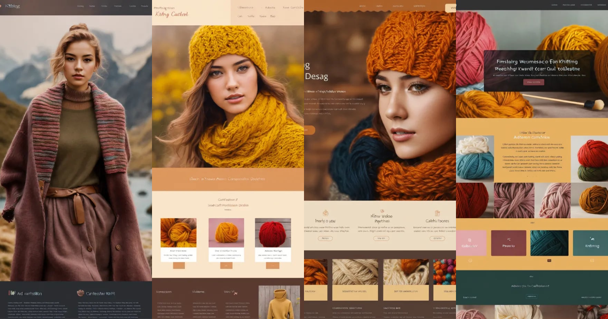 Lexica - Portfolio website for knitting ui design sophisticated, adobe ...