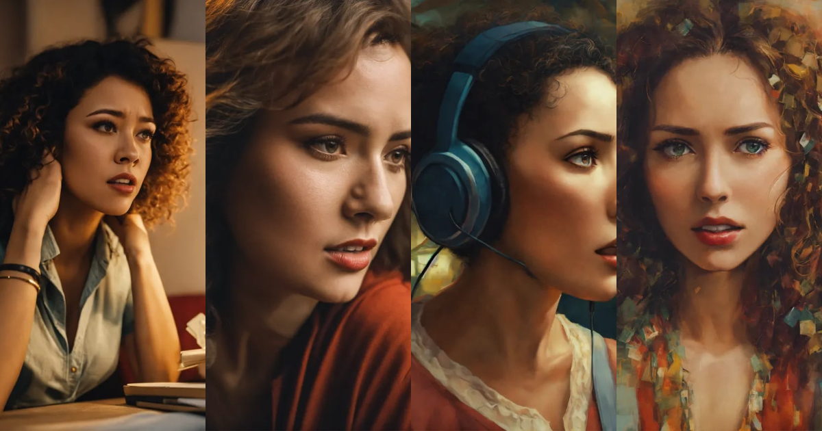 Lexica - A woman who is afraid of communication