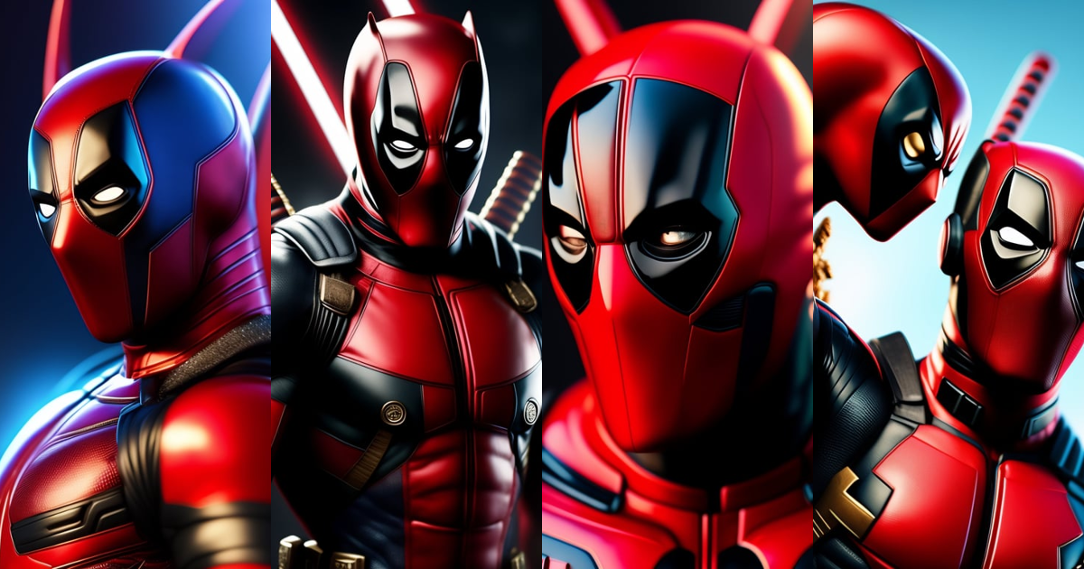Lexica - Photo of deadpool mixed with sonic ultra detailed