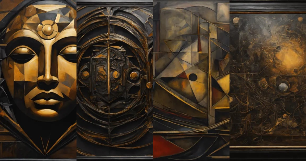 Lexica - Crazy geometric abstract expressionism, detailed painting1930s ...