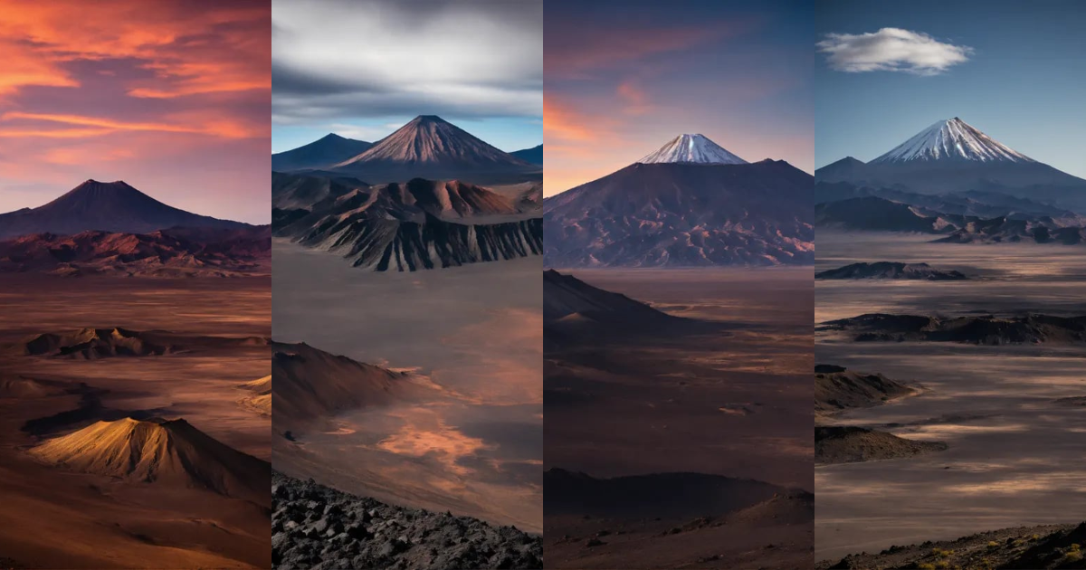Lexica - A desolate and barren volcanic mountain range