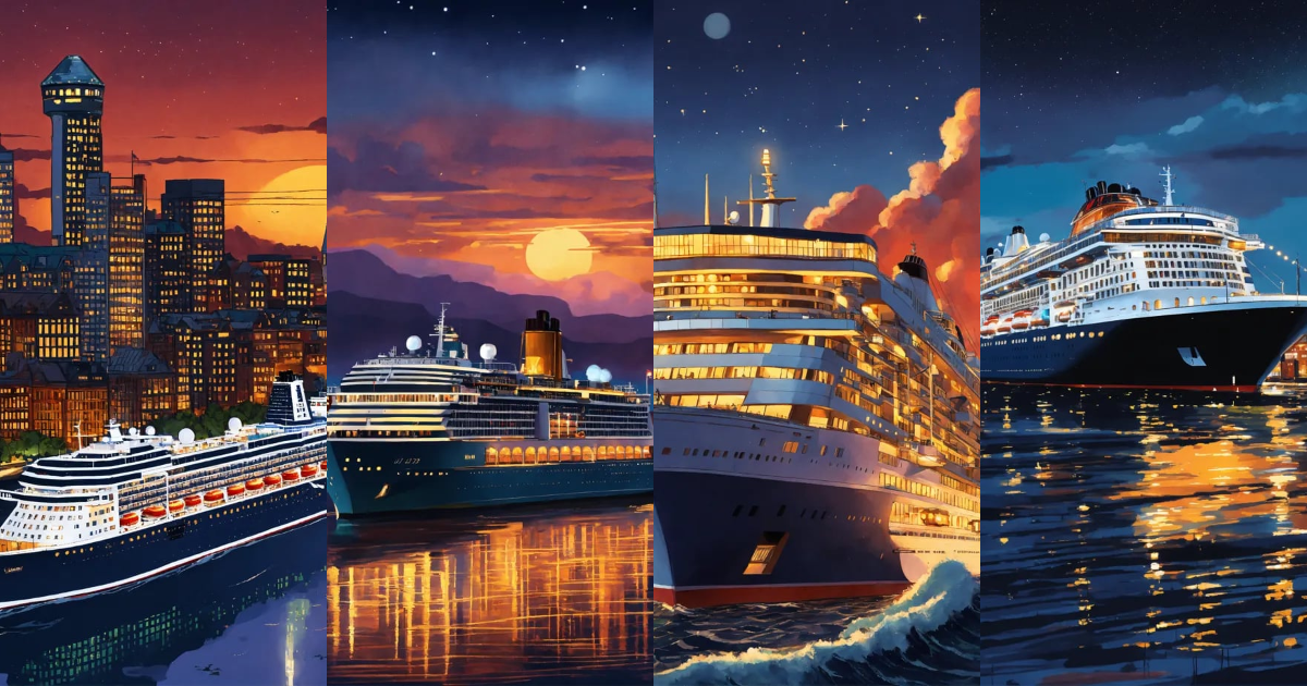 Lexica - An illustration of the majestic transatlantic cruise ship ...
