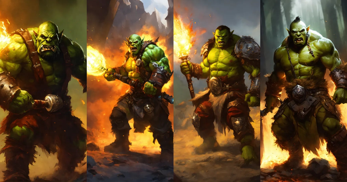 Lexica - Orc getting weak by a blast of light