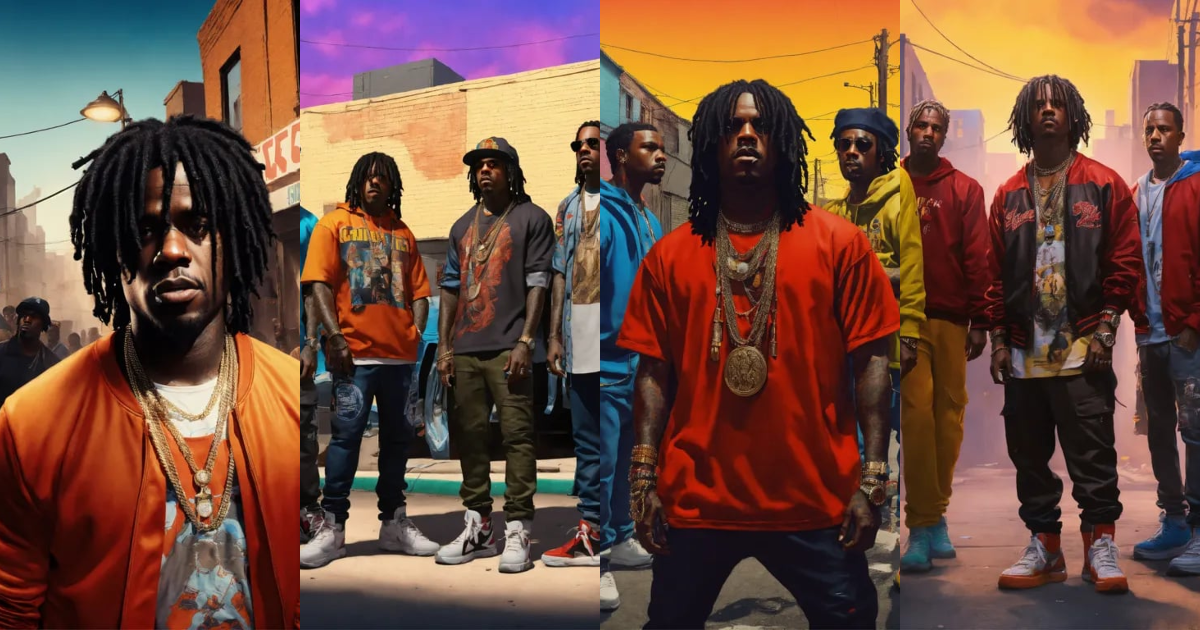 Lexica - Sky view Pop art, hyperrealist full body portrait of black ...