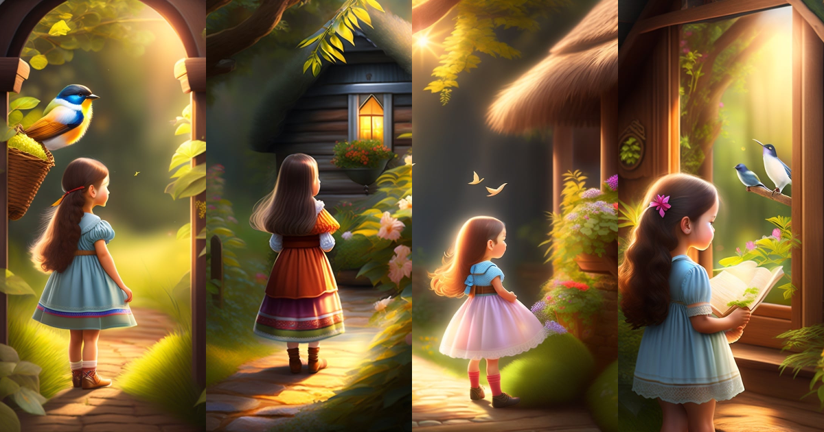 Lexica - In a quaint village nestled at the edge of a mystical forest ...