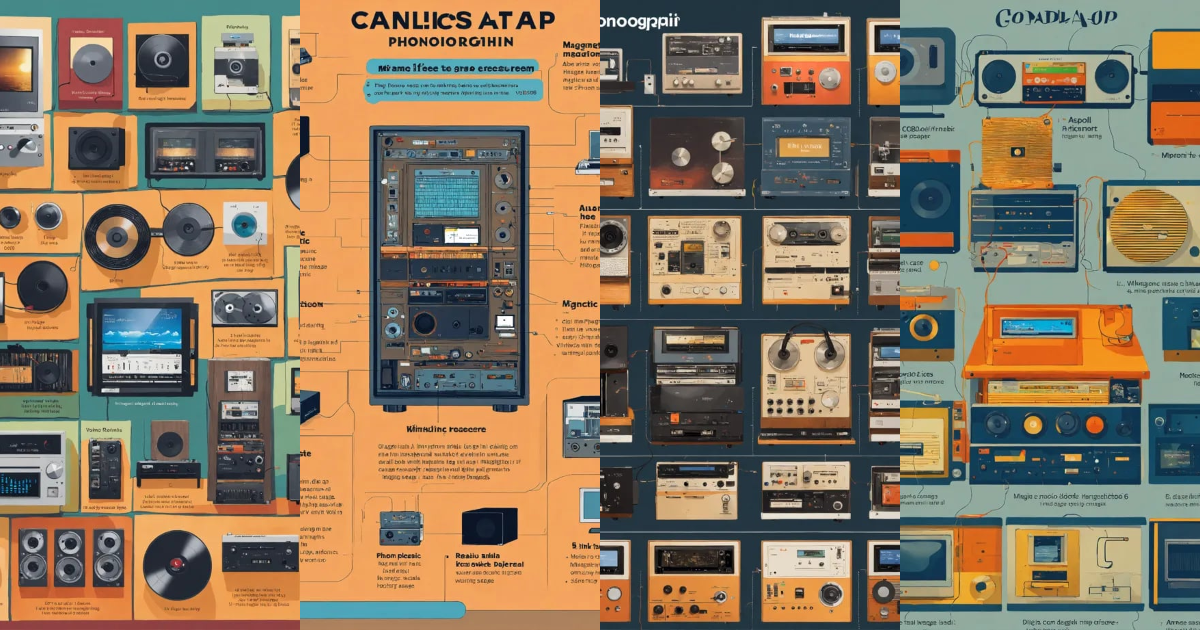 Lexica 1. Phonograph 2. Tape Recorder 3. ReeltoReel Tape