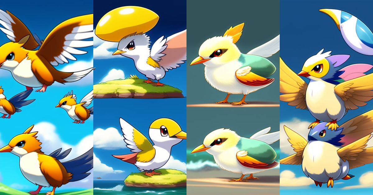 Lexica - Flying type Pokemon based on a tern, first stage Pokemon ...