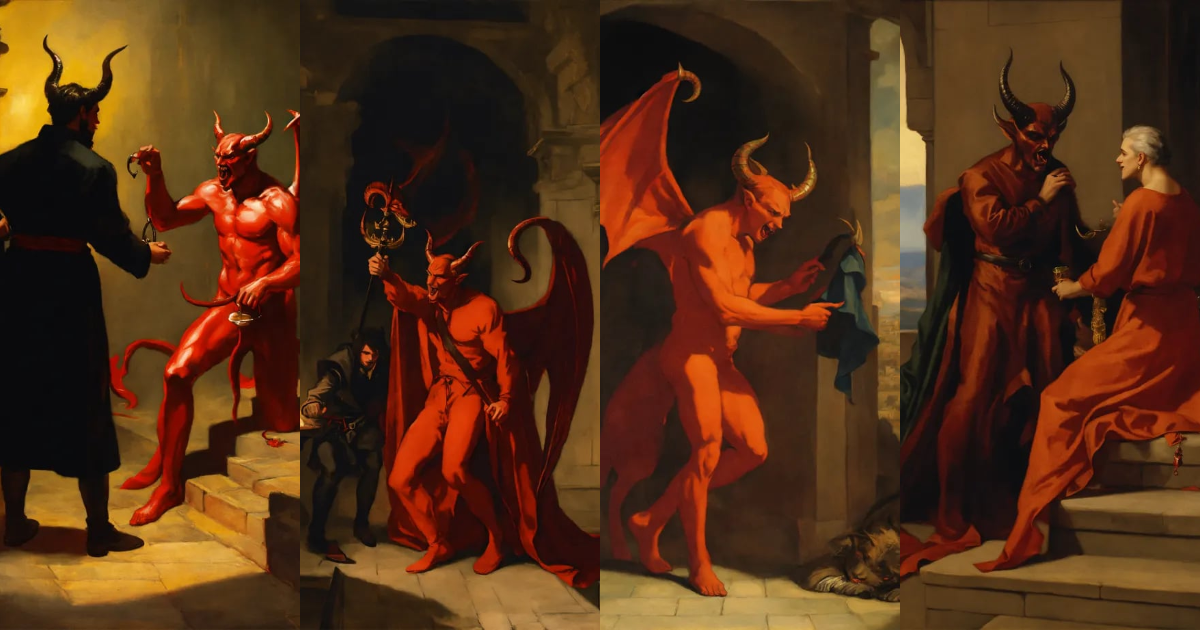 Lexica - The devil persuading someone