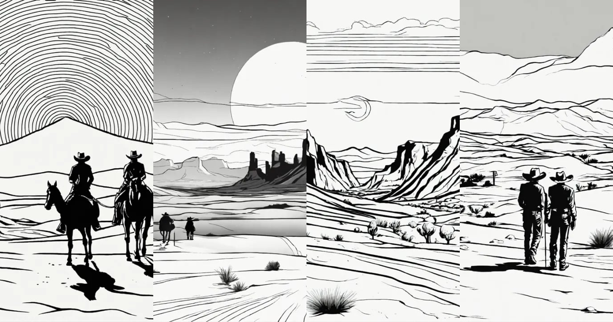 Lexica - Centered flat minimal black and white line drawing, high ...