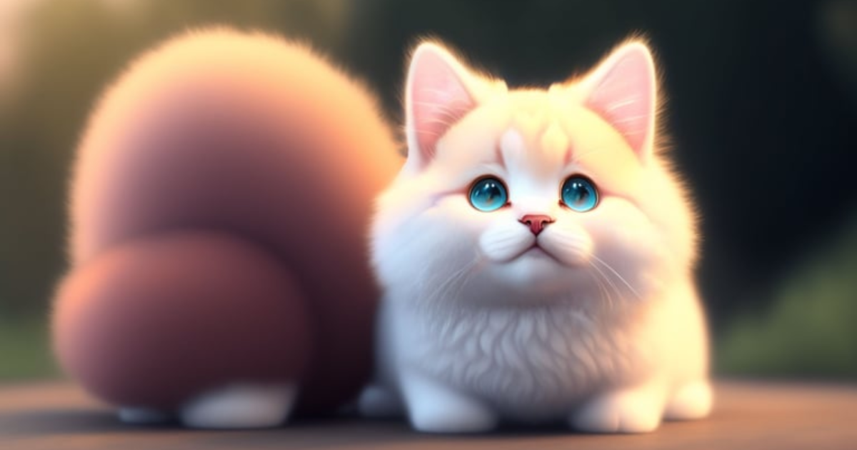 Lexica - Cute and adorable fluffy baby cat, fantasy, dreamlike